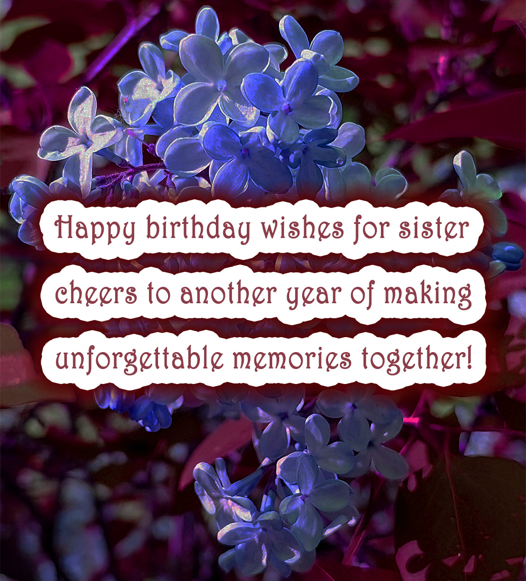 happy birthday wishes for sister images